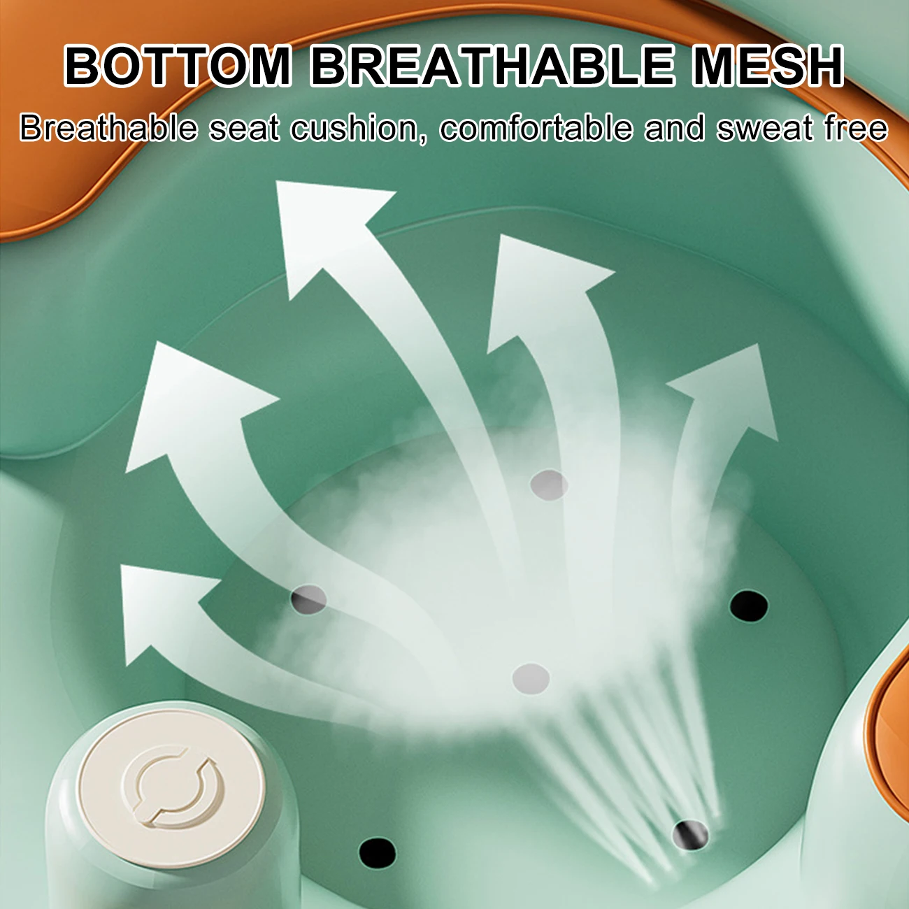 Silla inflable bebé con bomba de aire integrada y asiento de suelo - imagen 5