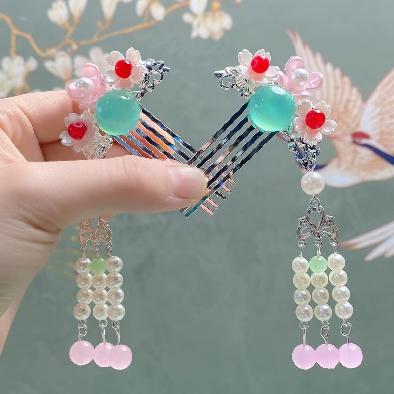 Horquillas Hanfu para niñas - Accesorios de pelo y moda infantil - imagen 4