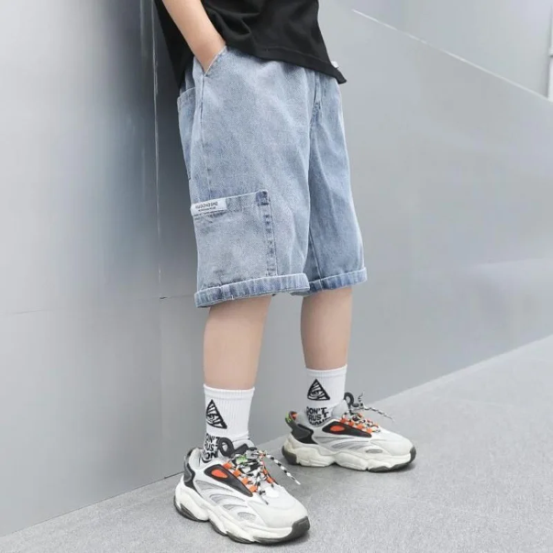 Vaqueros suaves para bebé y niño - Azul cielo, estilo informal - imagen 5
