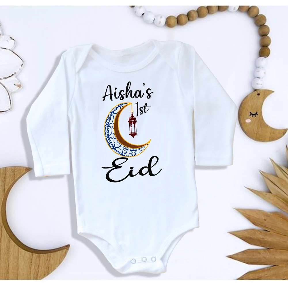 Pelele personalizado Eid Ramadán para bebé – Manga larga cómoda - imagen 4