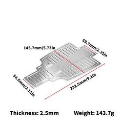 Placa de chasis RC Sand Scorcher resistente, pieza inferior