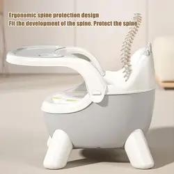 Silla para comer infantil de dinosaurio con bandeja doble y sonido