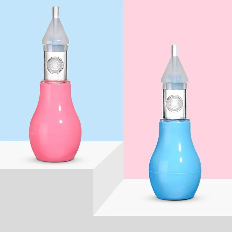 Aspirador nasal de silicona Vvocci para bebés, succión suave