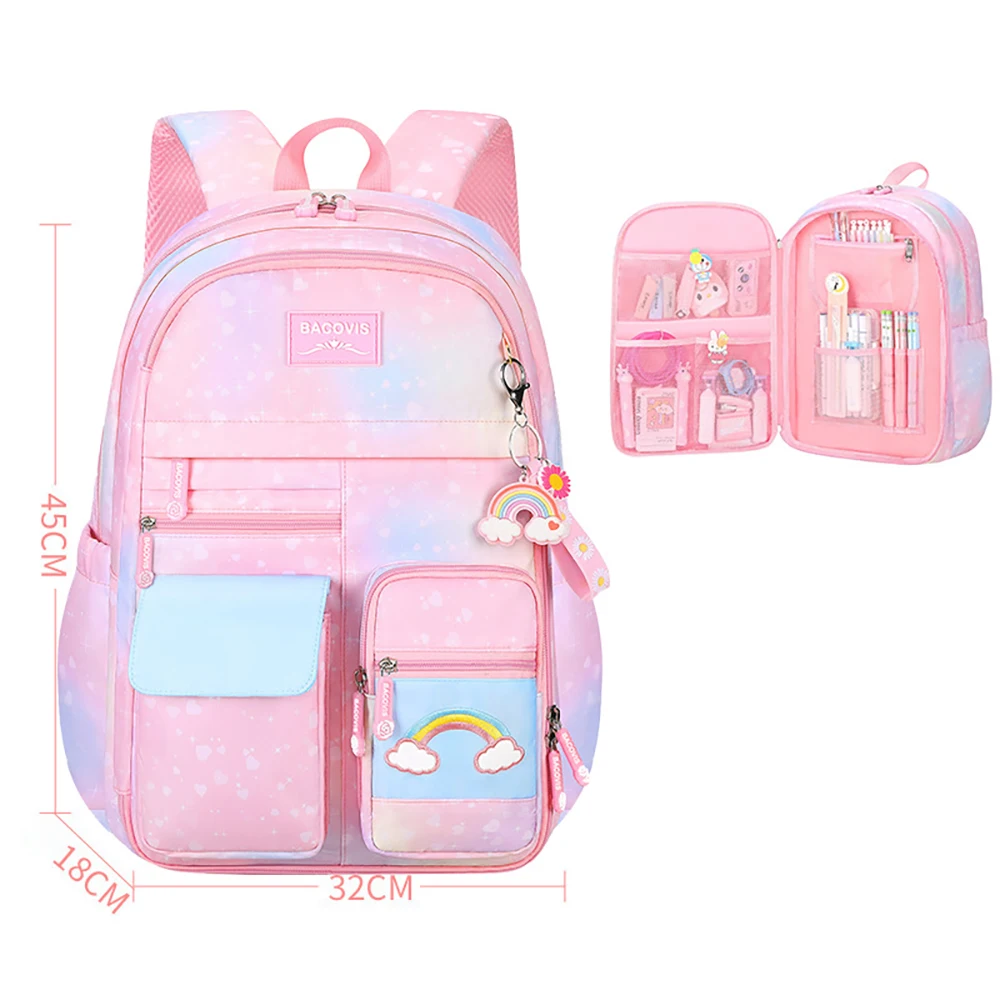 Mochila infantil unicornio bolsillos arcoíris – ligera y resistente - imagen 5