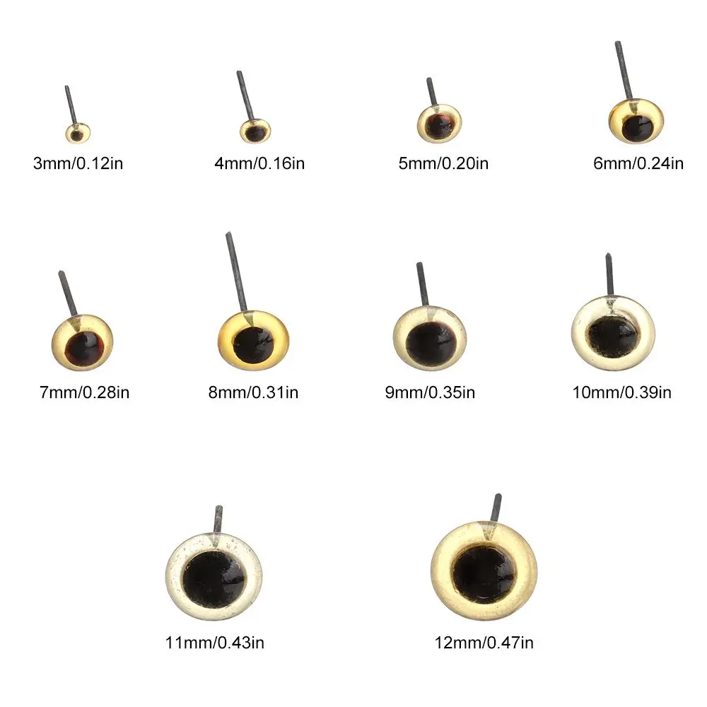 Ojos marrones para-osos de peluche