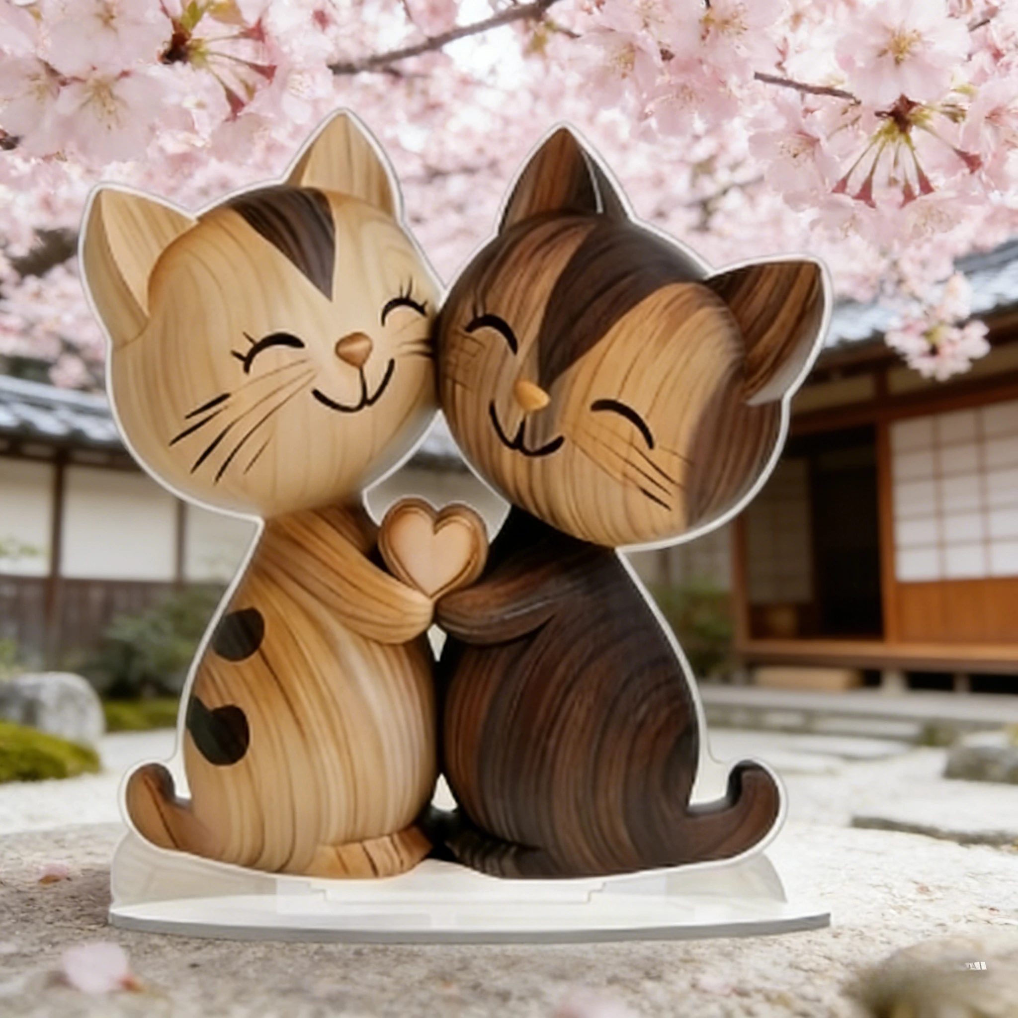 Figura decorativa de gato plana para escritorio con encanto - imagen 5