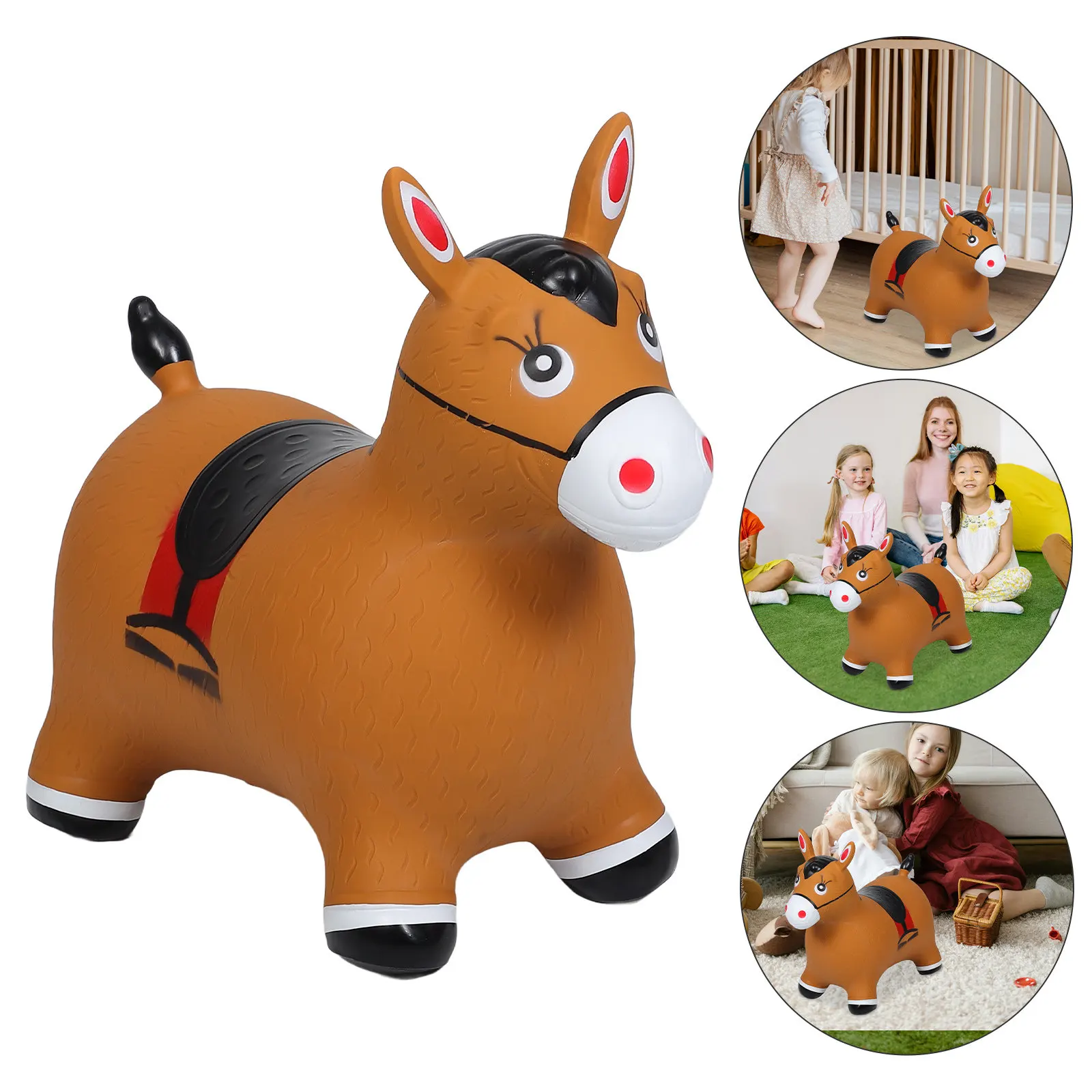 Caballo saltarín inflable reforzado para niños - interior y exterior - imagen 5