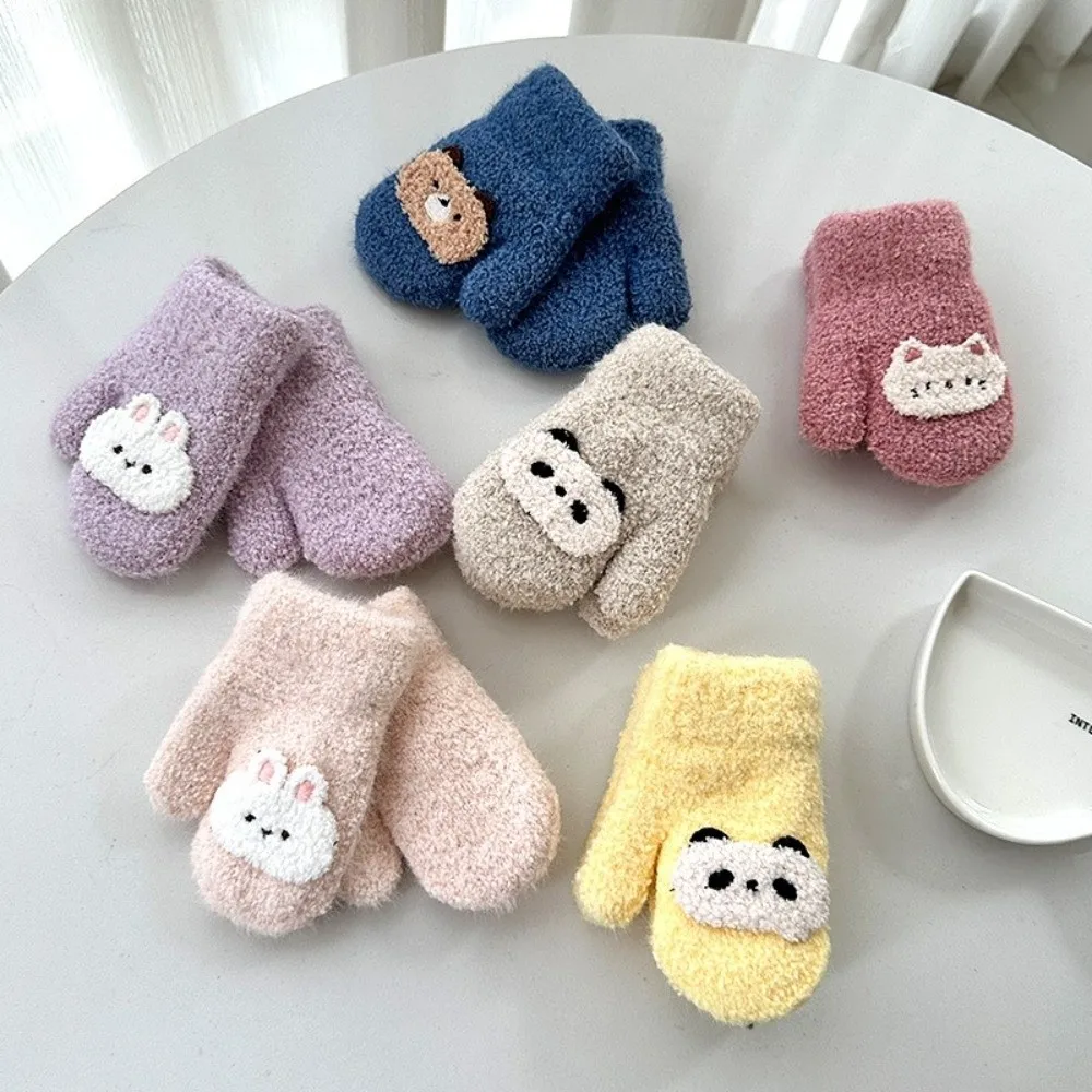Manoplas de invierno dobles para niños – Antifrío con cordón - imagen 4