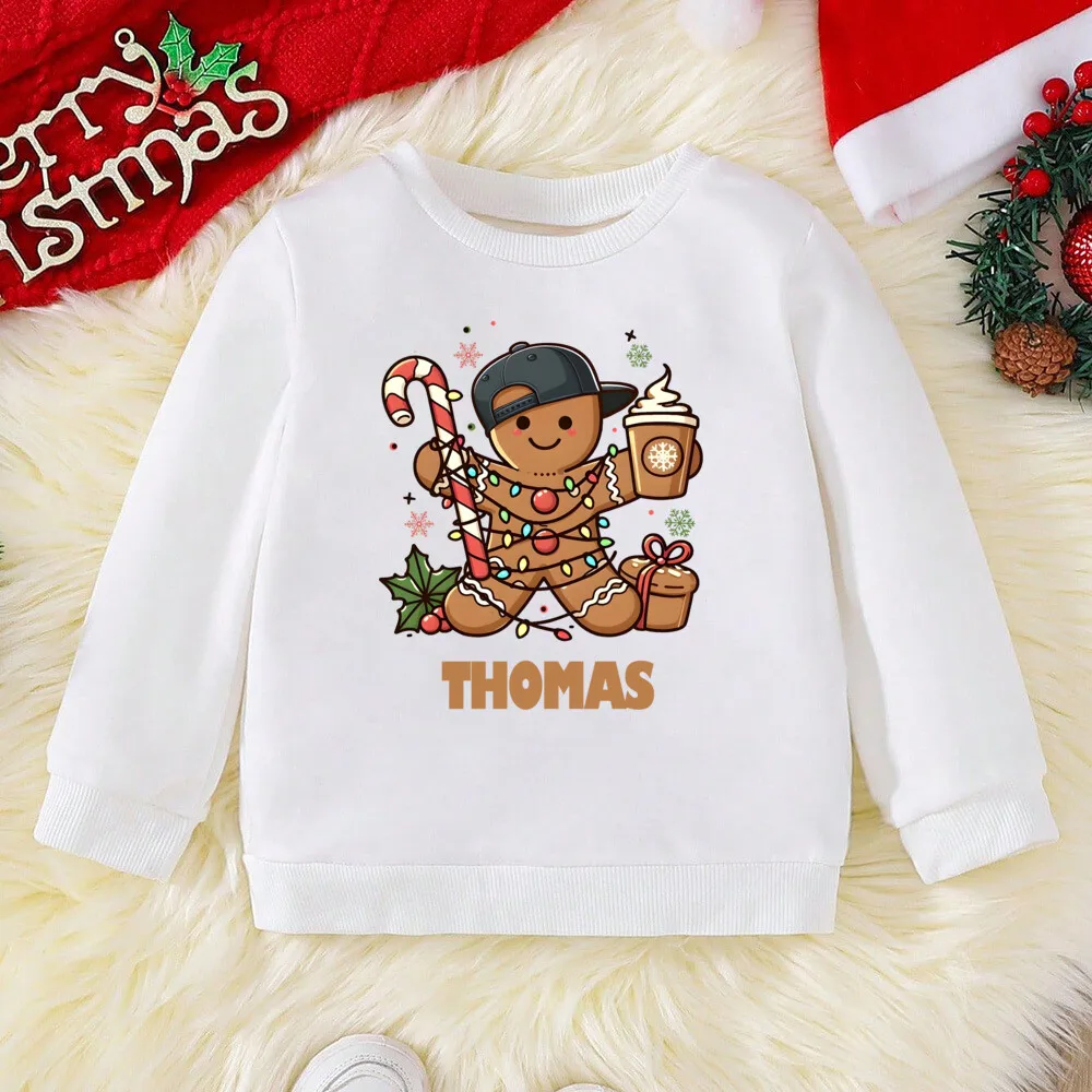 Sudadera con capucha personalizada de Navidad para niños – Reno - imagen 2