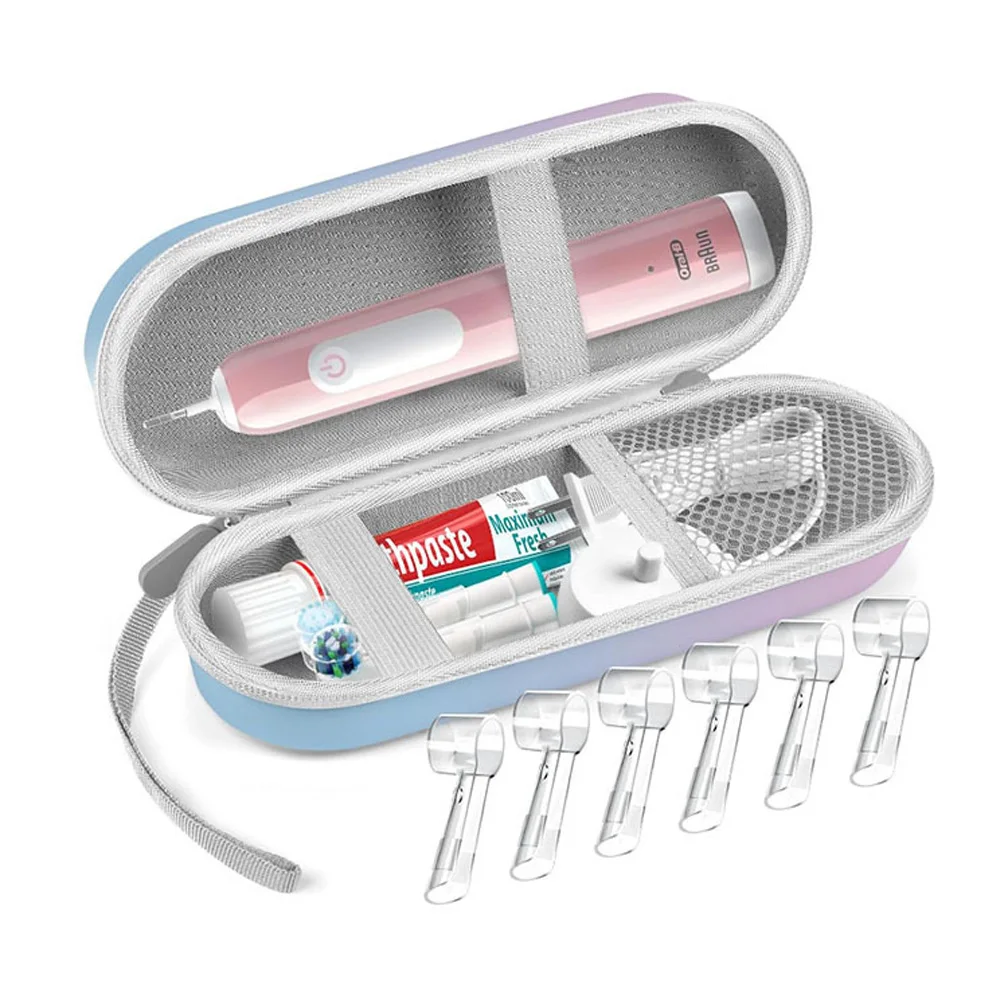 Estuche viaje para cepillo eléctrico infantil con compartimento resistant - imagen 4