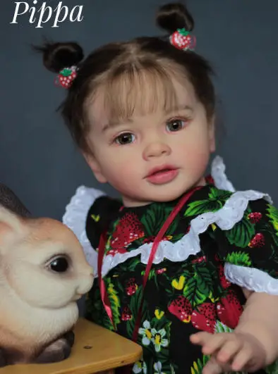 NPK Muñeca Reborn Pippa: kit de manualidades con cuerpo en tela natural - imagen 5