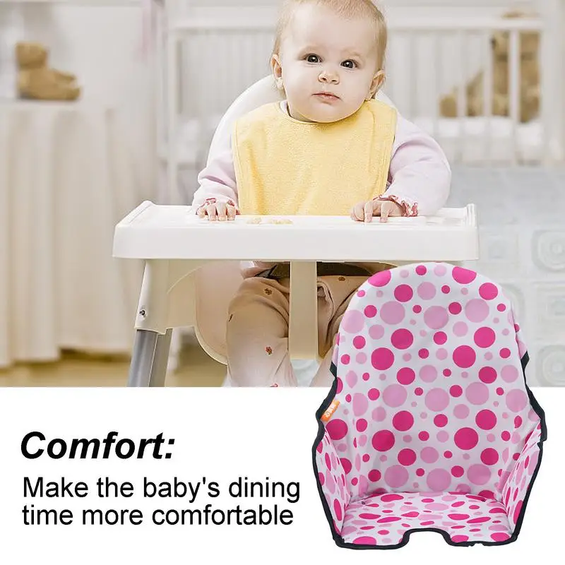 Cojín para silla alta con funda suave lavable y plegable - imagen 4