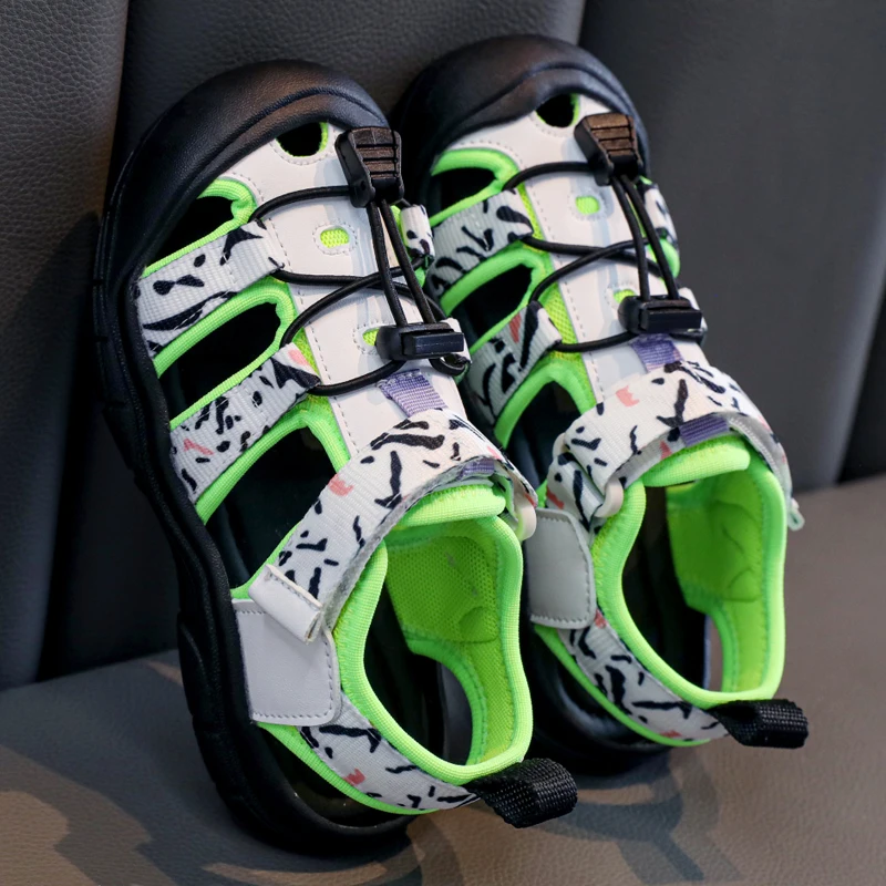Sandalias deportivas planas con tiras suaves para niños - imagen 3