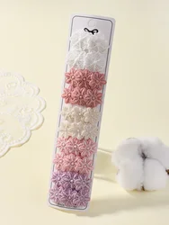 Pinzas para el cabello infantiles con flores de tela hechas a mano