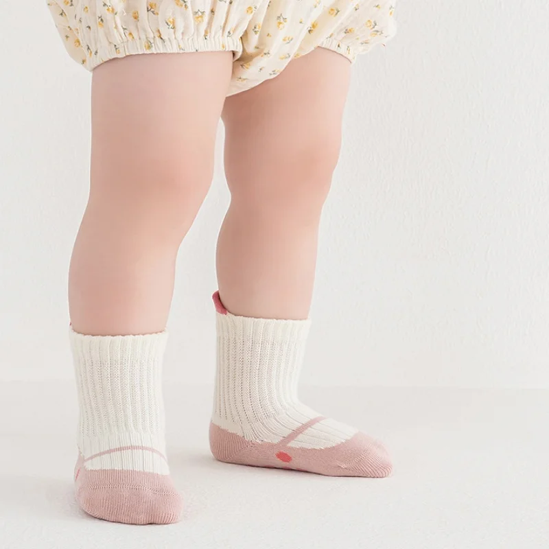 Calcetines de algodón antideslizantes para niño y niña - imagen 3