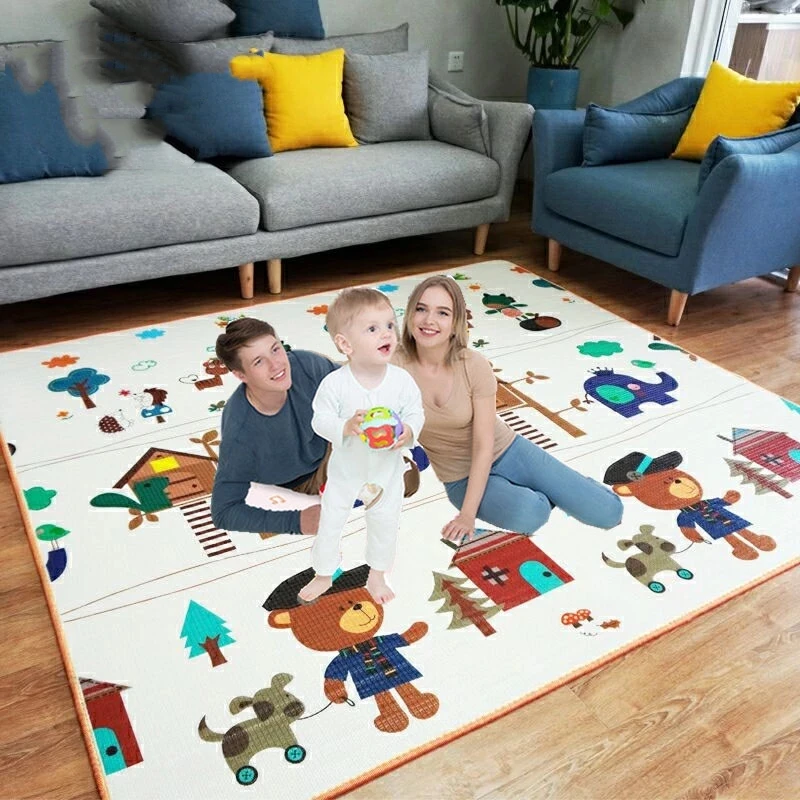 Detalle del sistema de encaje puzzle de la alfombra
