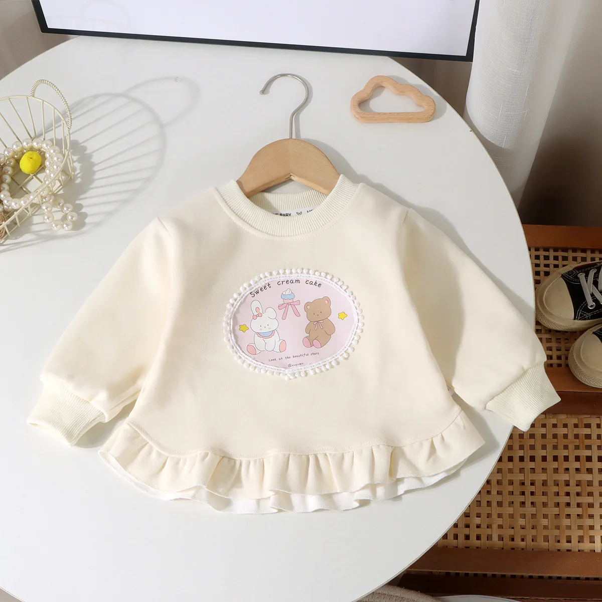 Sudadera de niña cuello redondo estampado dibujos animados primavera - imagen 4