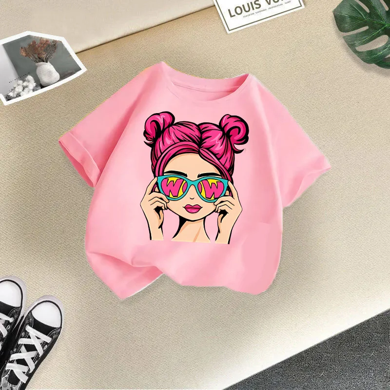 Camiseta manga corta verano para niños y niñas