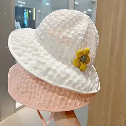 Sombrero pescador verano para niña – Malla transpirable con ala ancha
