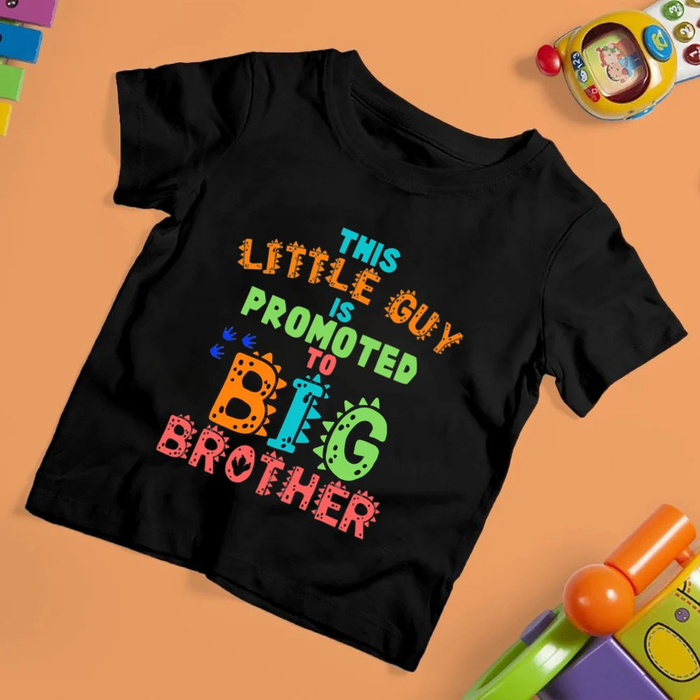 Camiseta estampada hermano mayor de manga corta para niños - imagen 4