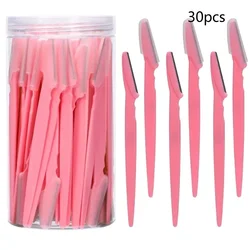 Afeitadora segura para cejas con cuchillas y estuche