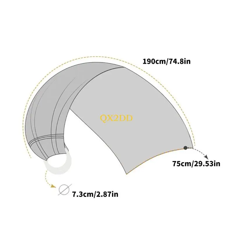 Portabebés ventilado QX2D con anillos dobles y hombreras ajustables - imagen 5