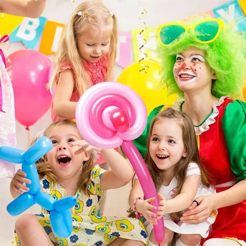 Globos espirales de látex para fiestas y celebraciones - colores vivos - imagen 5