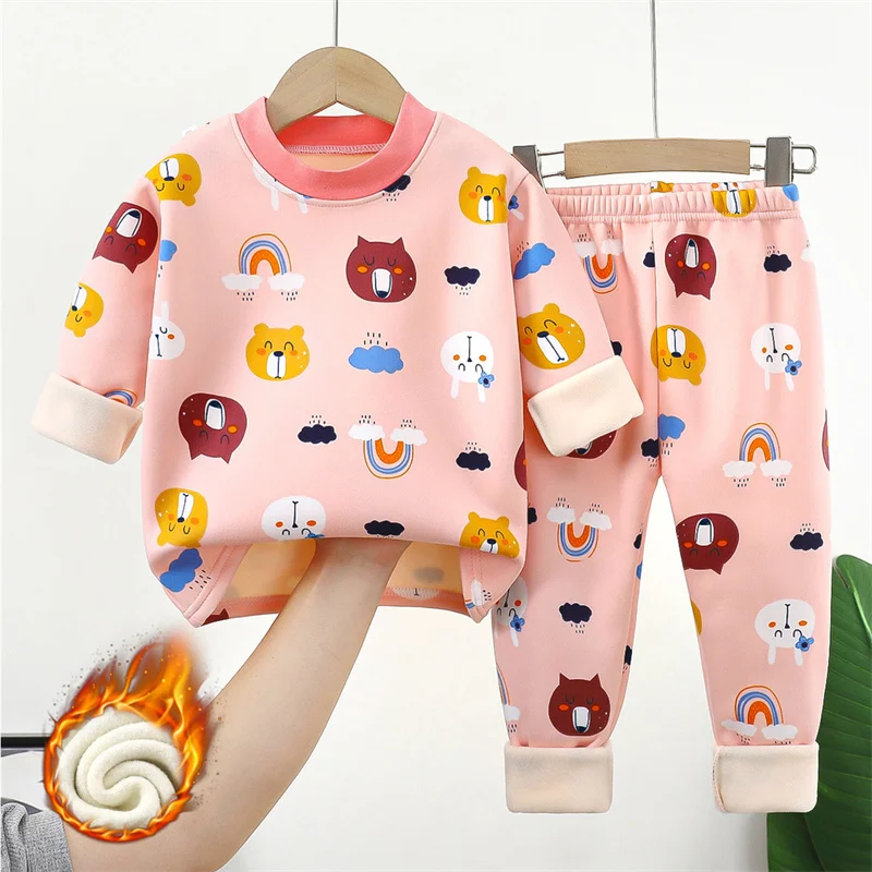 Conjunto abrigo acolchado infantil con diseños animados - imagen 2