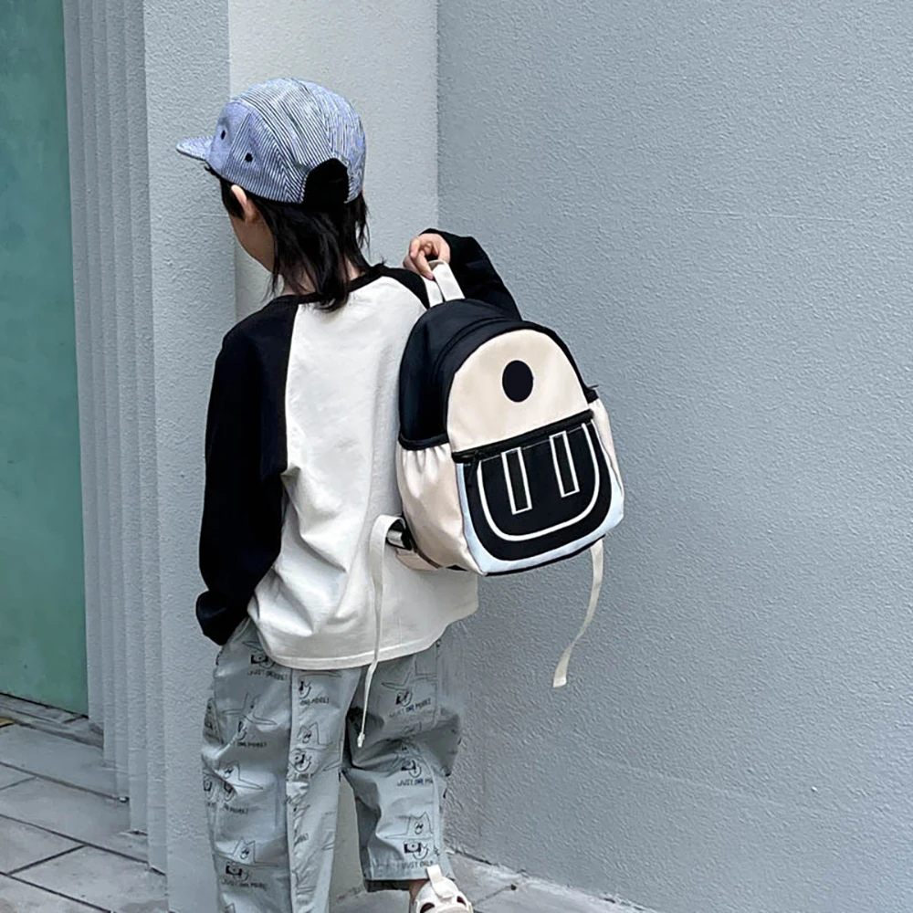 Mochila infantil con diseño de caricatura multicolor para escuela - imagen 3