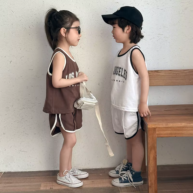 MILANCEL conjunto verano niño camiseta sin mangas pantalón corto - imagen 4