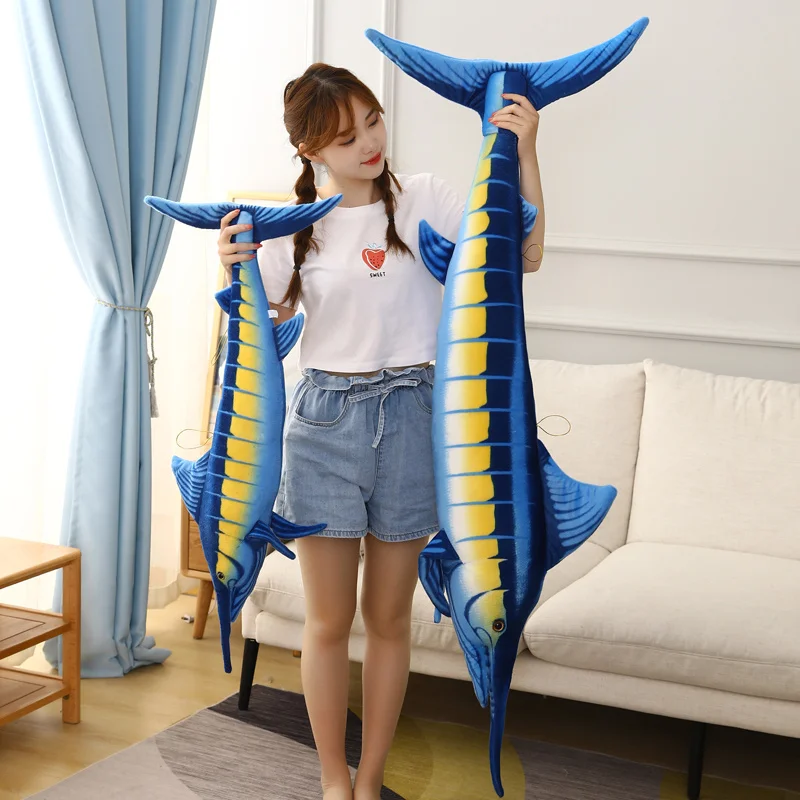 Bluefin peluche de atún azul suave para decoración infantil - imagen 4