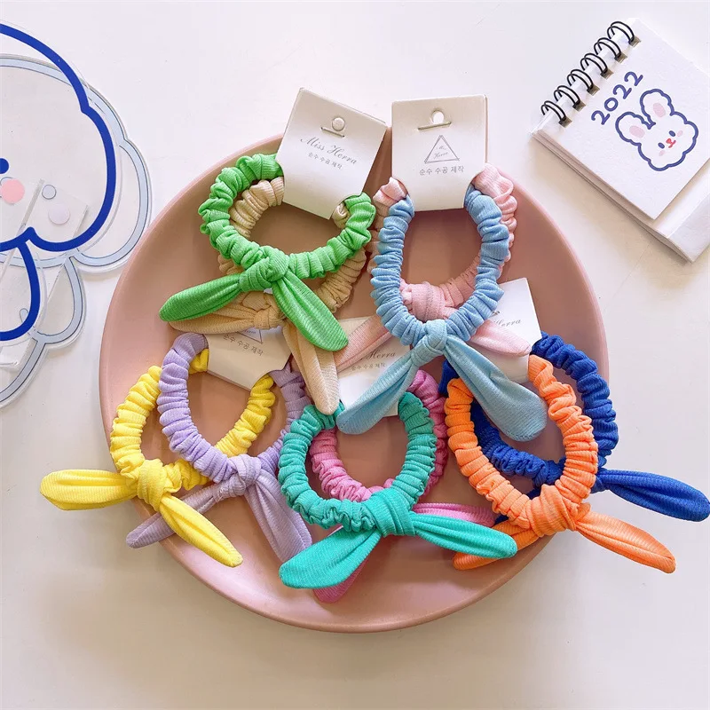 Coleteros con orejas de conejo para el pelo infantil - imagen 2