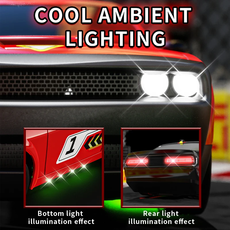Coche teledirigido RC KF27 con luces para derrapes y giros - imagen 2