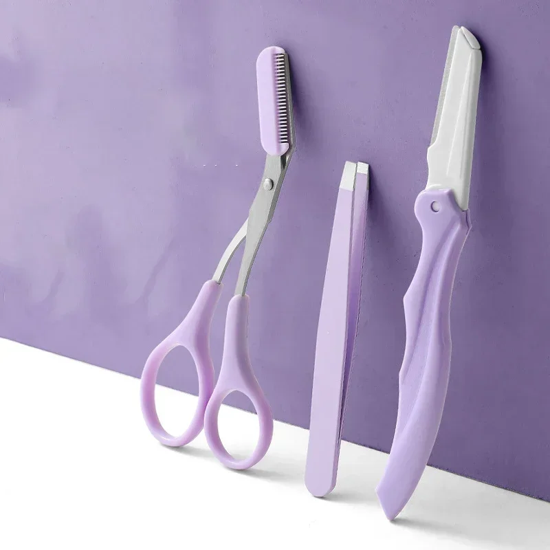 Kit de herramientas para cejas portátil con peine y tijeras - imagen 3