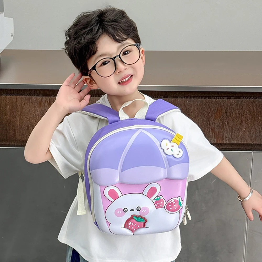 Mochila infantil de conejito con carcasa rígida para preescolar - imagen 5