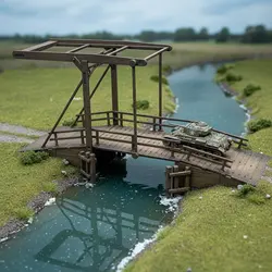 Kit maqueta puente retráctil madera Segunda Guerra Mundial