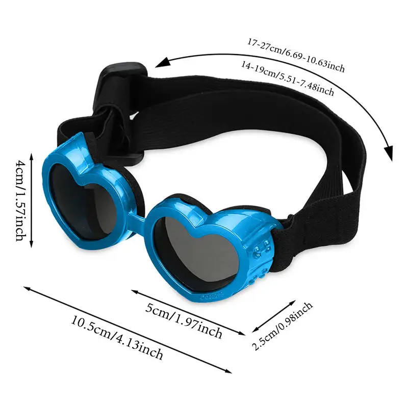 Gafas de sol UV en forma de corazón para perros y gatos - imagen 5