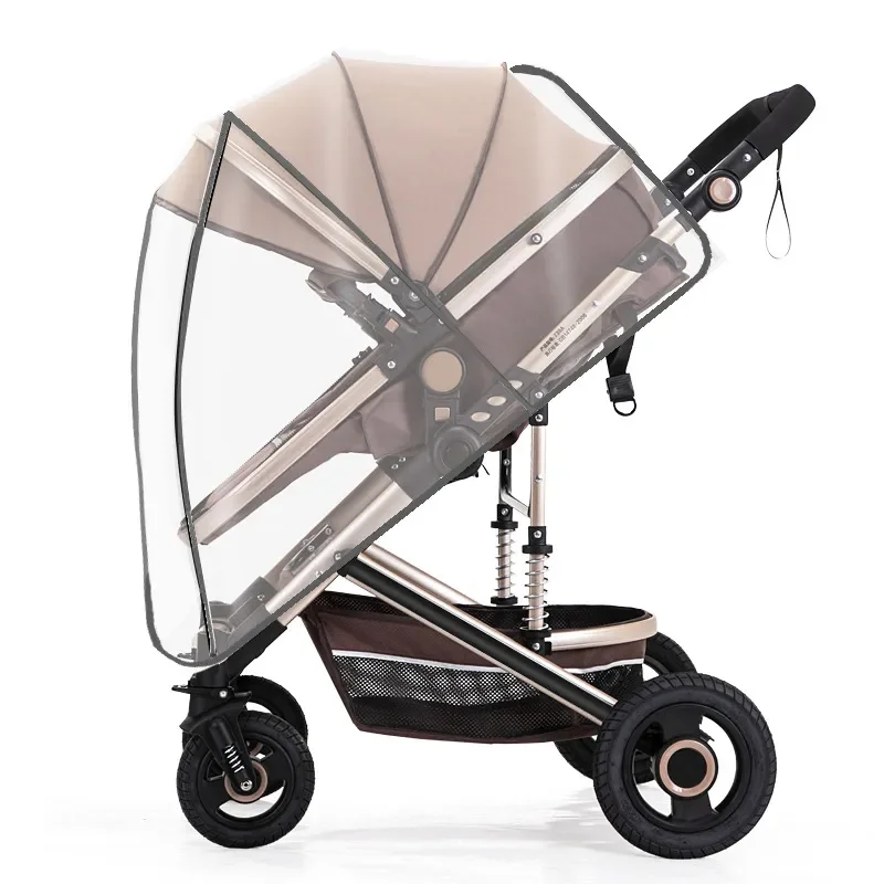 Funda de lluvia universal para carrito – Transparente y transpirable - imagen 5