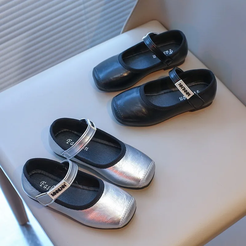 Zapatos planos de cuero para niños con estilo de moda - imagen 5