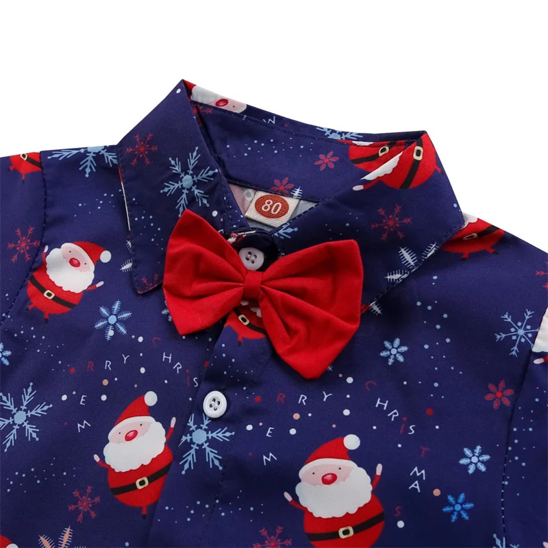 Traje de Navidad para niños – conjunto de manga larga