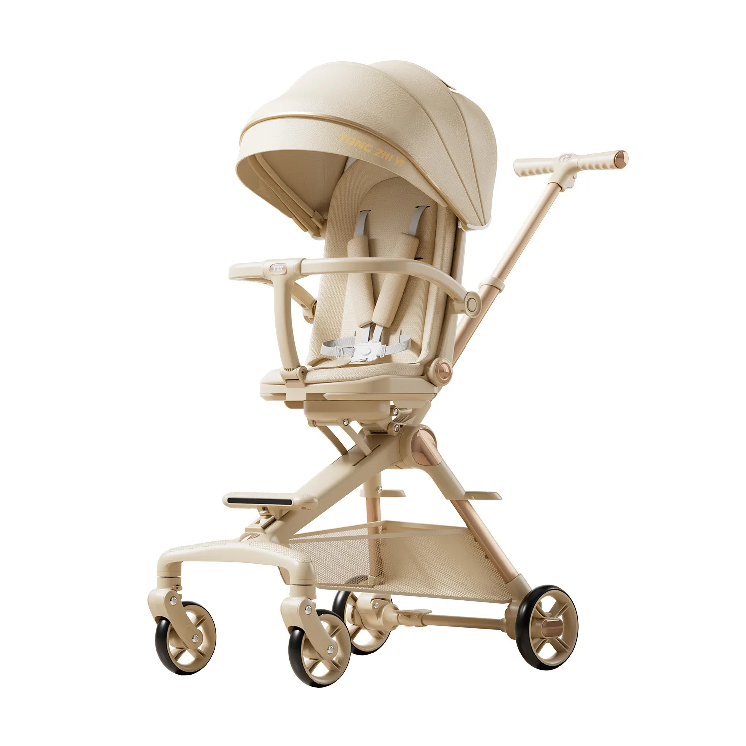 Cochecito de bebé ligero plegable bidireccional para paseo y siesta - imagen 5