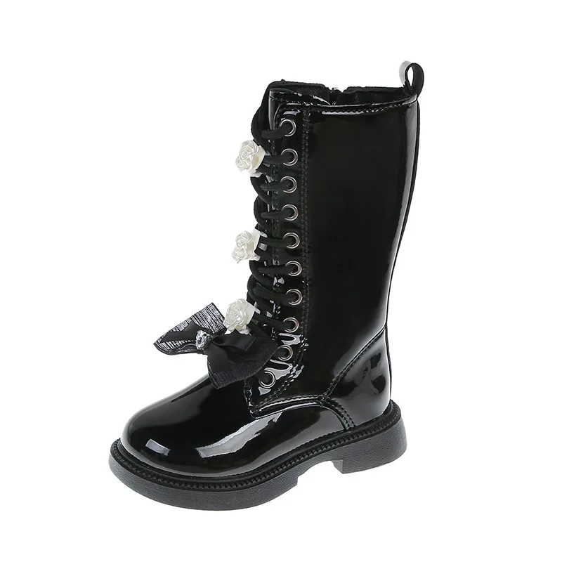 Botas de invierno con lazo para niña – Diseño princesa antideslizante - imagen 2