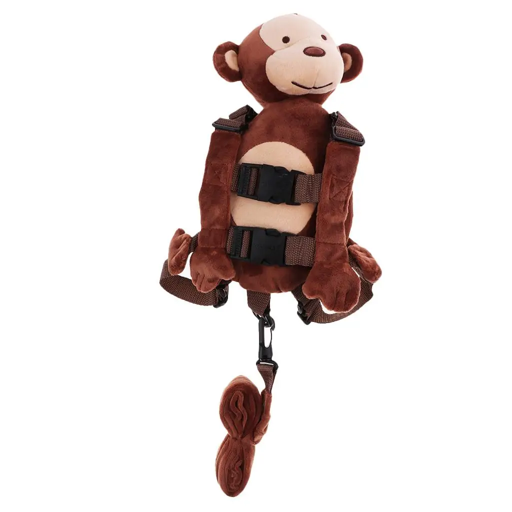 Arnés antipérdida ajustable para bebés con mochila de peluche
