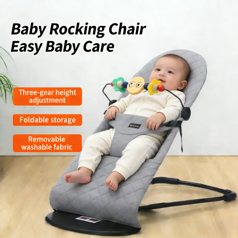 IMBABY columpio plegable con balancín para recién nacidos, lavable