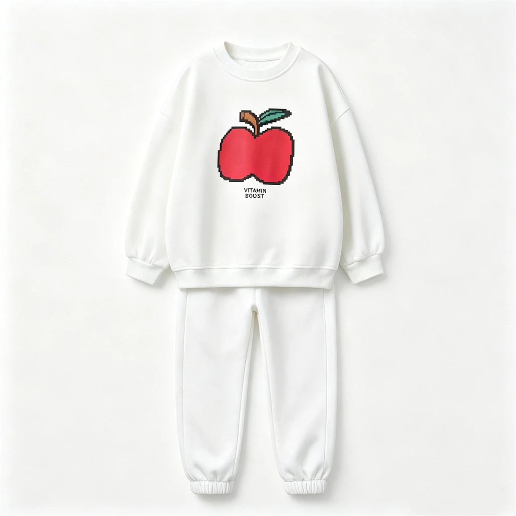Conjunto infantil de sudadera con capucha y pantalón estampado - imagen 3