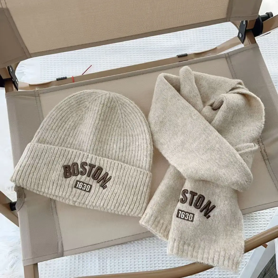 Gorro y bufanda de lana térmica para invierno – Niños y niñas - imagen 5