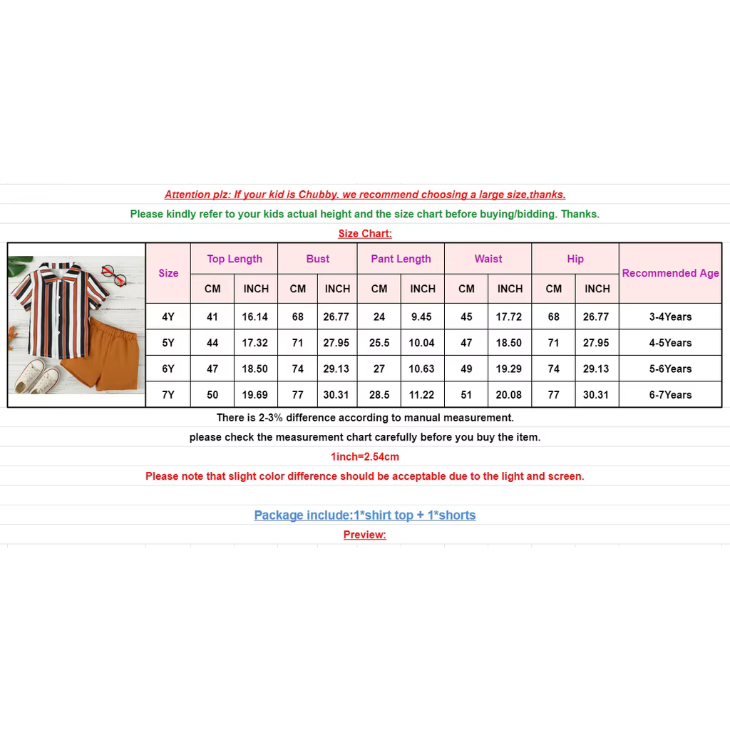 Conjunto escolar niño 4-7 años: camisa rayas + pantalón corto - imagen 5