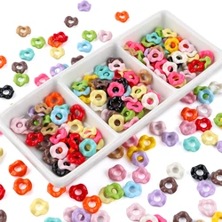 Cuentas circulares onduladas acríl 12mm para collar pulsera DIY