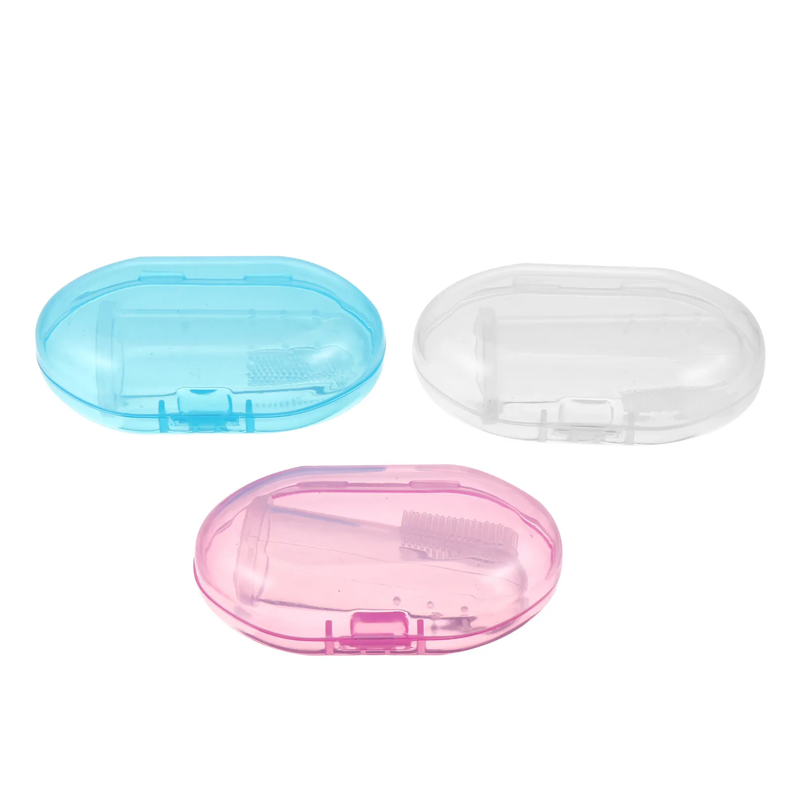 Cepillo dental de silicona para bebés y niños con agarre