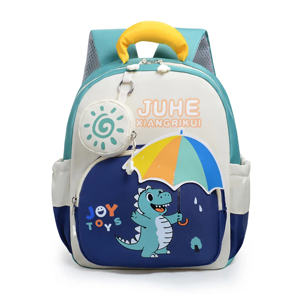 Mochila infantil ligera de nailon con arcoíris para preescolar - imagen 4
